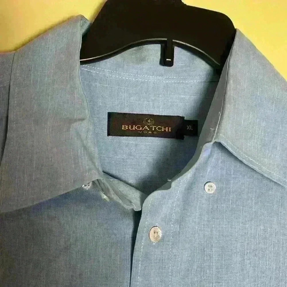 Bugatchi uomo office siren , y2k men shirt. - Picture 4 of 8